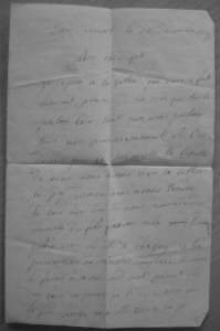 Lettre Soldat armée de l'est 5