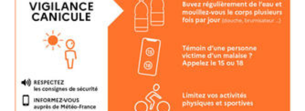 Canicule : alerte orange